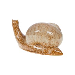 Escargot émail marron
