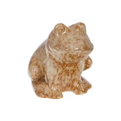 Grenouille émail marron