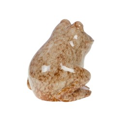 Grenouille émail marron