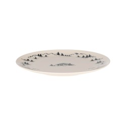 Plat rond 32cm Alpages noir