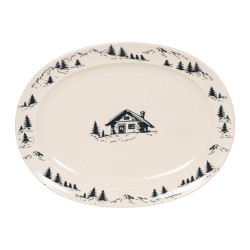 Plat ovale Alpages noir 42...