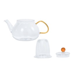 Coffret Théière avec 2 tasses Zenya Jaune 70 cl