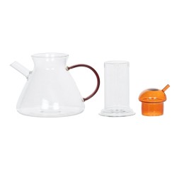 Théière en verre jaune Aris 60 cl