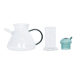 Théière en verre verte Aris 60 cl
