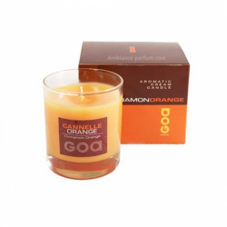 Bougie crème cannelle orange 