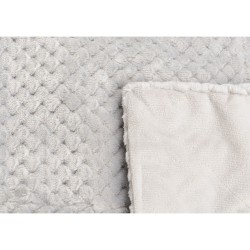 Plaid Damier gris clair 130x170 cm