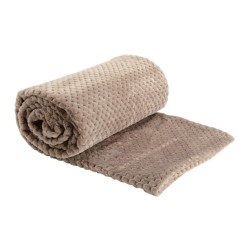 Plaid Damier taupe doublé...
