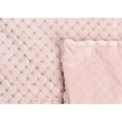Plaid Damier vieux rose 130x170 cm