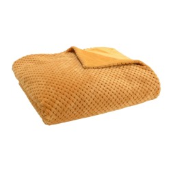 Plaid damier Camel 130x170 cm