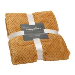 Plaid damier Camel 130x170 cm