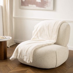 Plaid Luxe crème 130x170 cm
