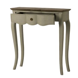 Console 1 tiroir beige en bois L80 cm Maddy