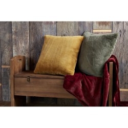 Coussin Luxe camel 50x50 cm