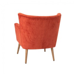 Fauteuil en velours côtelé...