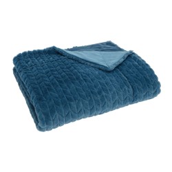 Plaid Chevron bleu nuit...