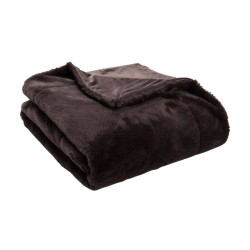 Plaid Luxe chocolat 130x170 cm