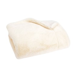 Plaid Luxe crème doublé en...