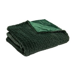 Plaid Chevron vert 130x170 cm