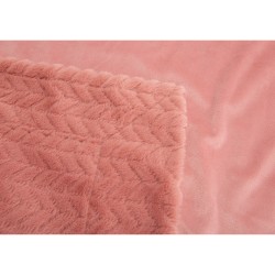 Plaid Chevron rose 130x170 cm