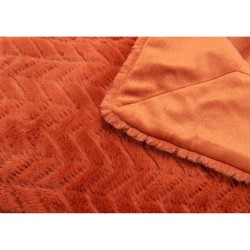 Plaid Chevron orange 130x170 cm