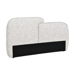 Tête de lit en tissu beige...