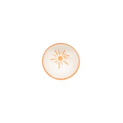 Bol orange Tamara 13 cm (lot de 3)