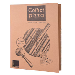 Coffret Pizza 2 pièces (plat + roulette)