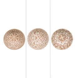 Coupelle beige Safi 11,5 cm (lot de 3)