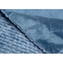 Plaid Damier bleu nuit 130x170 cm