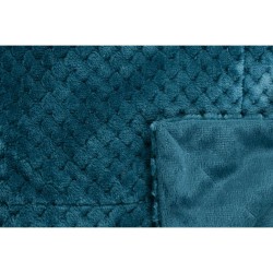 Plaid damier émeraude 130x170 cm