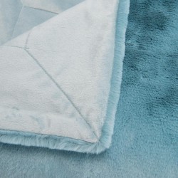 Plaid Luxe bleu clair 130x170 cm