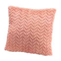 Coussin Chevron rose 40x40 cm