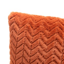 Coussin Chevron orange 40x40 cm