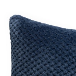 Coussin Damier bleu 40x40 cm