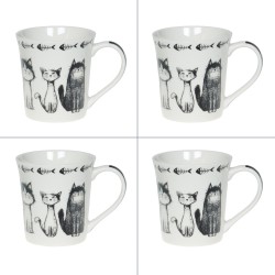 Coffret de 4 mugs Felix 35 cl