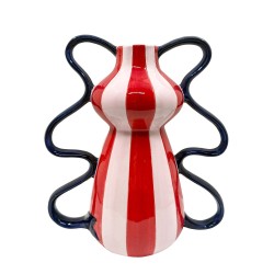 Vase Pop rose rouge 30 cm