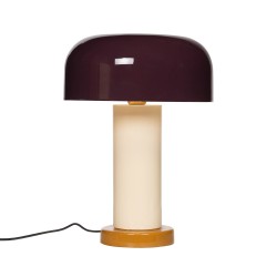 Lampe Janice prune en métal...