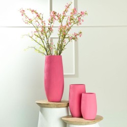 Vase Galea rose h60 cm