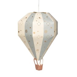 Suspension Montgolfière cirque bleue 46 cm