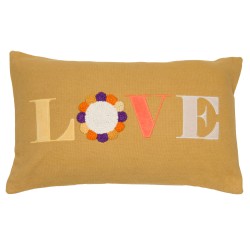Coussin Love rétro 30x50 cm