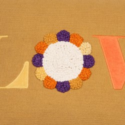 Coussin Love rétro 30x50 cm