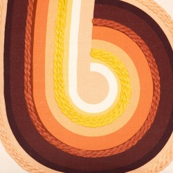 Coussin Futuriste orange 45x45 cm