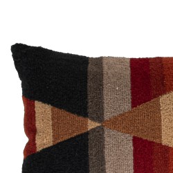 Coussin Alexio tufté imprimé graphique multicolore 30x50 cm