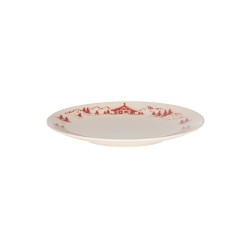 Assiette plate Alpages rouge 27 cm (lot de 6)