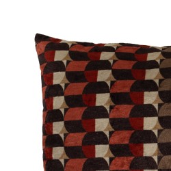 Grand coussin Mosaïque en coton imprimé multicolore 40x80 cm