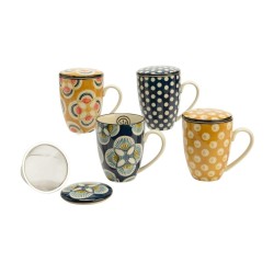 Mug avec filtre Imany 40 cl (lot de 4)