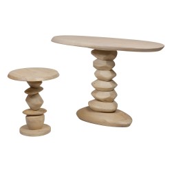 Console sculpturale en manguier L120 cm Dan