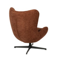 Fauteuil Austin terracotta  en tissu