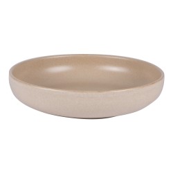 Assiette creuse Uno sable 22 cm (lot de 6)