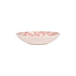 Assiette creuse Léa rouge 22 cm (lot de 6)